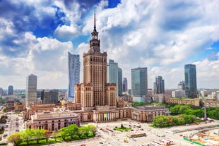 Photo of the beautiful old square in Rzeszow, Poland.