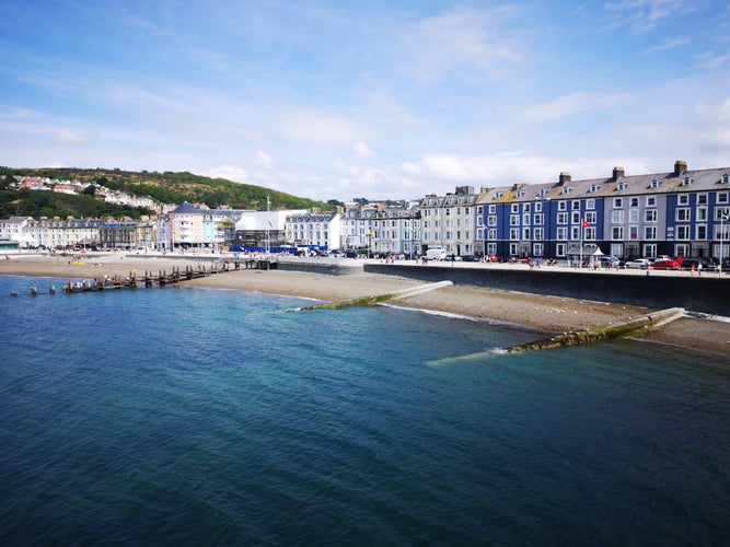 photo of view of Constitution Hill, Aberystwyth, Wales.