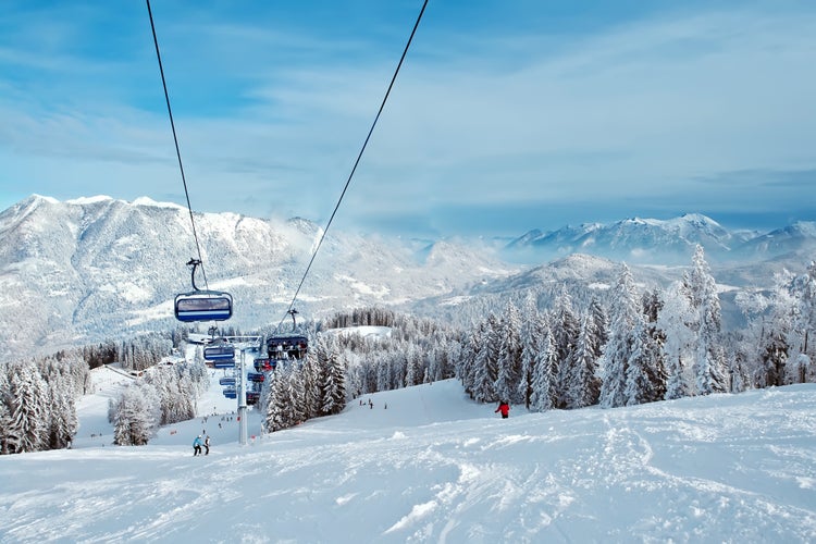 Photo of car lift in Garmisch-Partenkirchen in Germany.