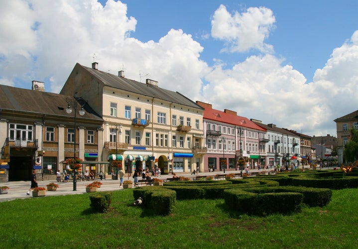 Photo of beautiful street view of Radom in Poland.