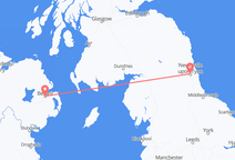 Flyrejser fra Belfast til Newcastle upon Tyne