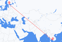 Flyg från Sihanoukville Province till Helsingfors