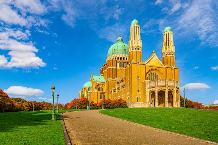 photo of view of Basilica of the Sacred Heart in Koekelberg.