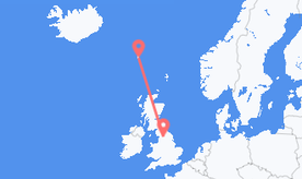 Flights from Faroe Islands to England