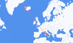 出发地 冰岛雷克雅未克目的地 意大利特拉帕尼的航班