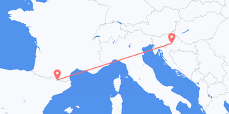 Flyg från Kroatien till Andorra