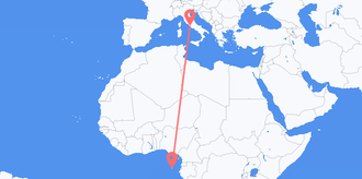 Santo Tomé y Príncipe a Italia