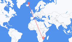 Flights from Maputo to Egilsstaðir