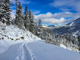 photo of Achenkirch on a beautiful sunny spring day in Austria.