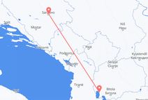 Flyg från Ohrid till Sarajevo