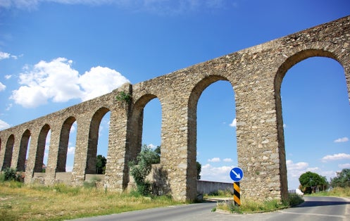 Evora aqueduct, south of Portugal.