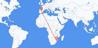 Flights from Mozambique to Spain