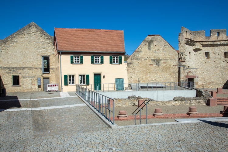 Photo of famous Kaiserpfalz in Ingelheim, Germany.