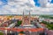 photo of view Szeged, Hungary - Aerial panoramic view of the Votive Church and Cathedral of Our Lady, Szeged, Hungary