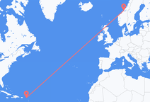 Vuelos del Barrio del Príncipe Inferior, Sint Maarten a Ørland, Noruega