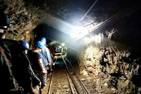 À l'intérieur des Mines de Ginevro sur l'Île d'Elbe avec un vélo électrique