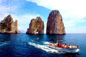 Tour dell'isola con fermata di Blue Grotto (linea gialla)