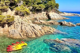 Costa Brava kajak & snorkeltur + picknick från Barcelona