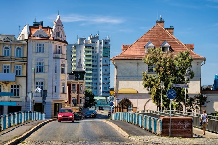 Photo of cityscape of Opole in Poland.