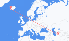 Vols d’Achgabat à Reykjavik