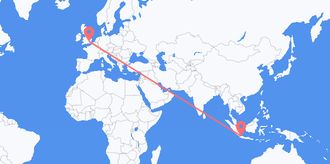 Flights from Indonesia to the United Kingdom