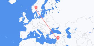 Syria to Norway