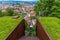 Photo of A view down the funicular railway leading up to the castle above Ljubljana, Slovenia in summertime.