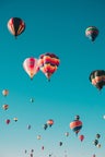 Heißluftballonfahrten in Pamukkale, in der Türkei