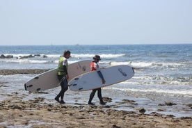 Einkakennsla í brimbrettabrun á Playa de las Américas