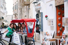 Lecce lèche-vitrine en pousse-pousse