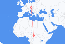 중앙 아프리카 공화국 방기에서 출발해 오스트리아 클라겐푸르트까지(으)로 가는 항공편