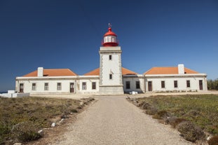 photo of an aerial view of Vila Nova de Milfontes, Alentejo Coast, Portugal.