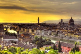 Florencia en carrito de golf Piazzale Michelangelo