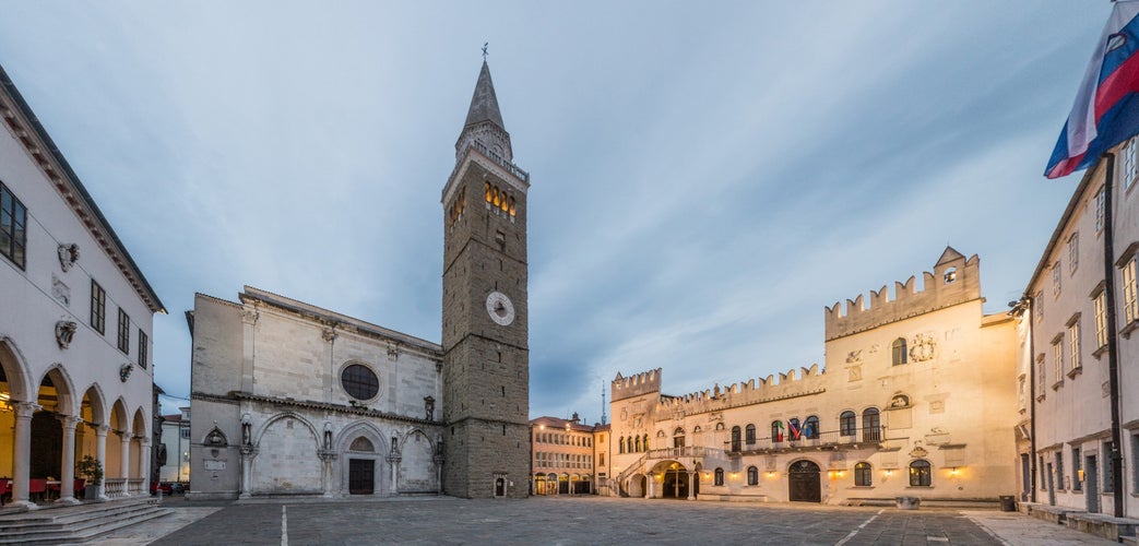 Panorama of Titov Trg square in Koper, Slovenia