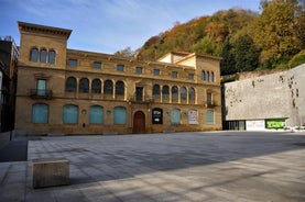 Photo of panoramic aerial view of San Sebastian (Donostia) on a beautiful summer day, Spain.