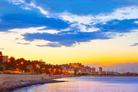 photo of view of Denia sunset las Rotas in Mediterranean Spain of Alicante