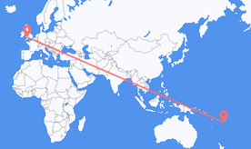 Flights from Fiji to Wales