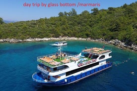 Excursión en barco de día completo marmaris / Excursión de un día en fondo de cristal