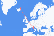 Vols d’Egilsstaðir, Islande pour Rome, Italie