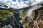 Photo of aerial view of beautiful Vøringfossen waterfall in Norway.