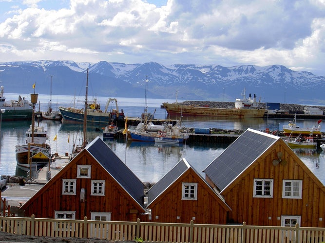 Husavik village in iceland