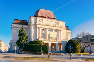 Linz, Austria. Panoramic view of the old town.