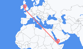 Flights from Djibouti to Wales