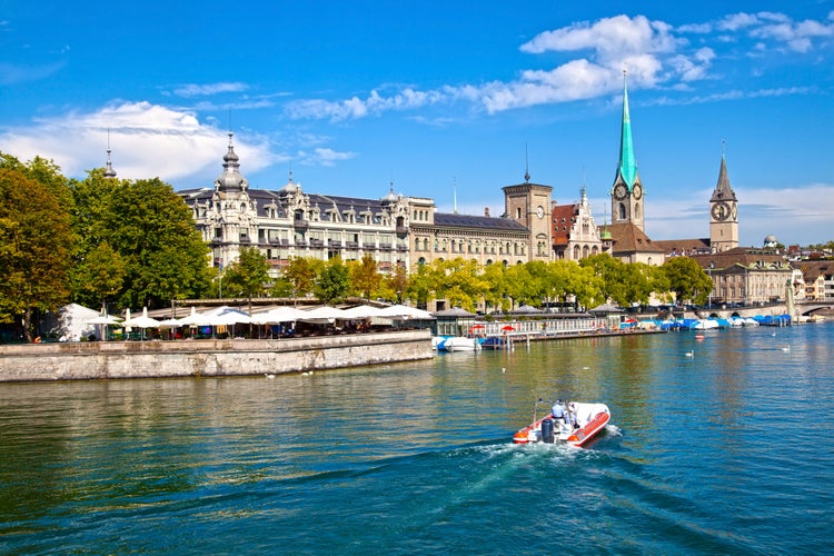 Photo of Limmat River, Zurich.