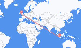 Flights from Indonesia to Wales