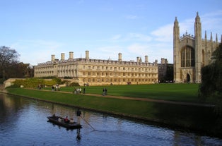 Photo of beautiful view of the city and university of Cambridge, United Kingdom.