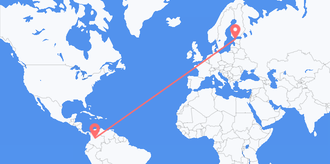 Colombia to Estonia