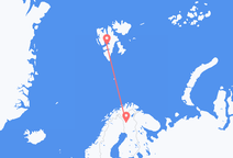 Flyg från Kolari till Svalbard