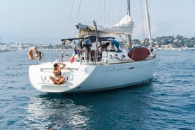 Privézeilbootcruise Zwemmen en peddelen in Cap d'Antibes