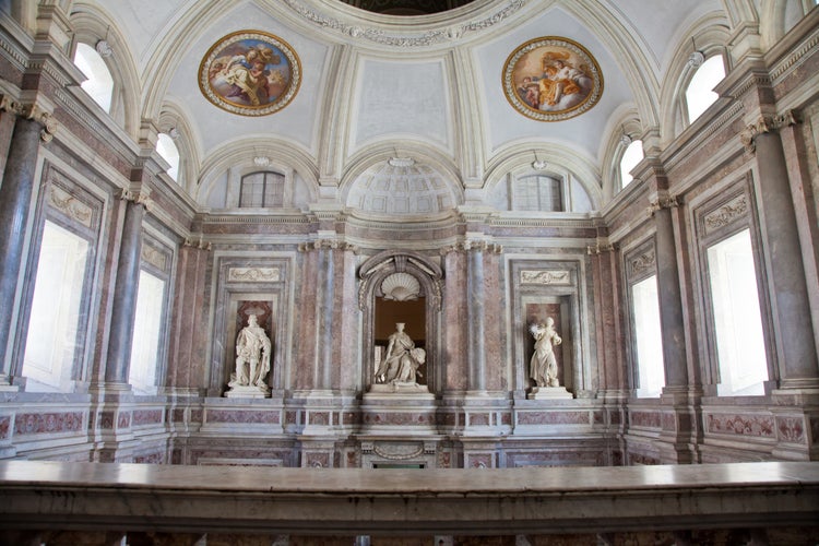 Photo of Reggia di Caserta (Caserta Royal Palaca), Italy. Luxury interior, more than 300 years old.